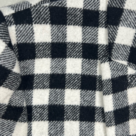 J Crew Size 8 Wool Blackwatch Tartan Gingham Brass Button Large Check Blazer EUc - Picture 8 of 14